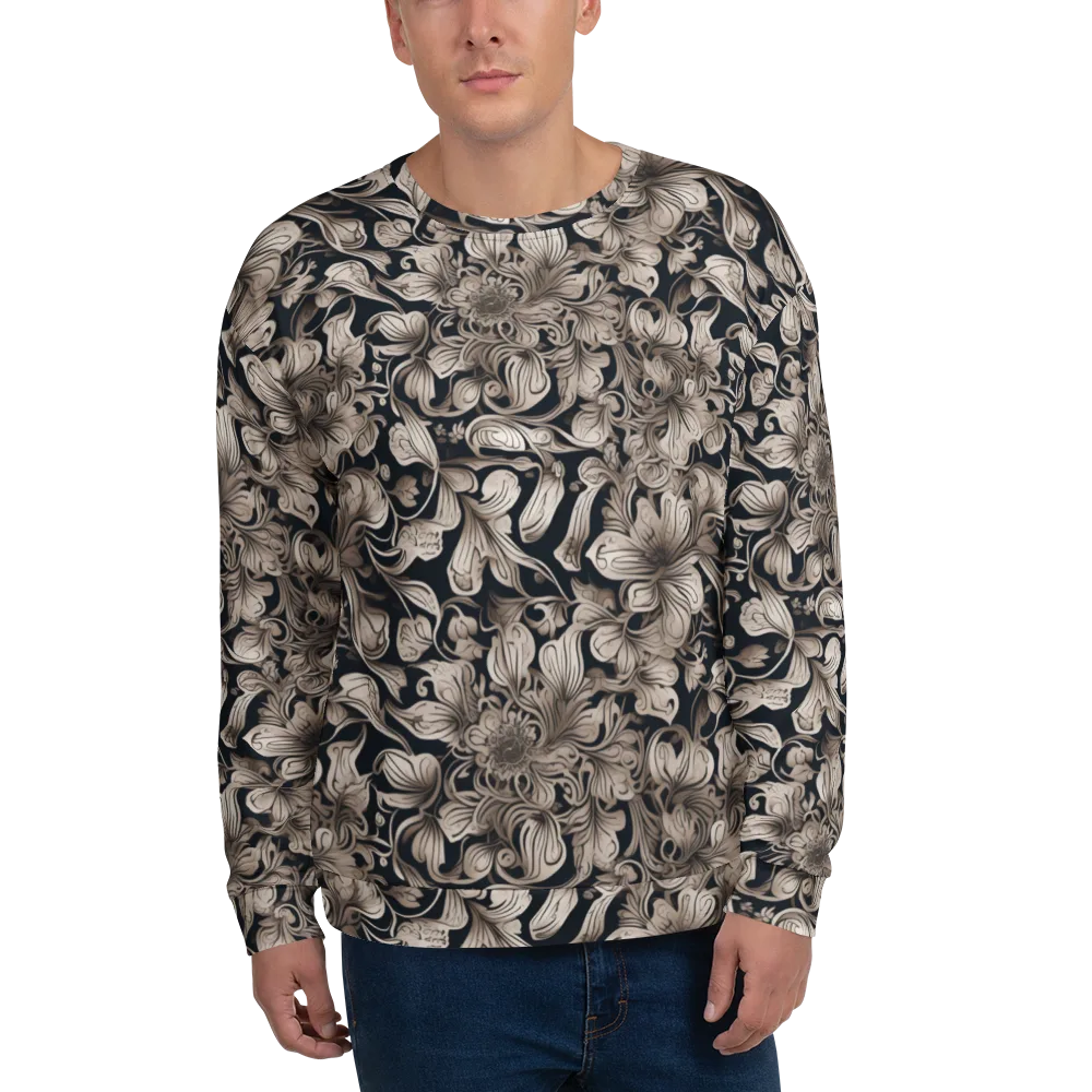 Sepia Bloom on Sweatshirt — Front
