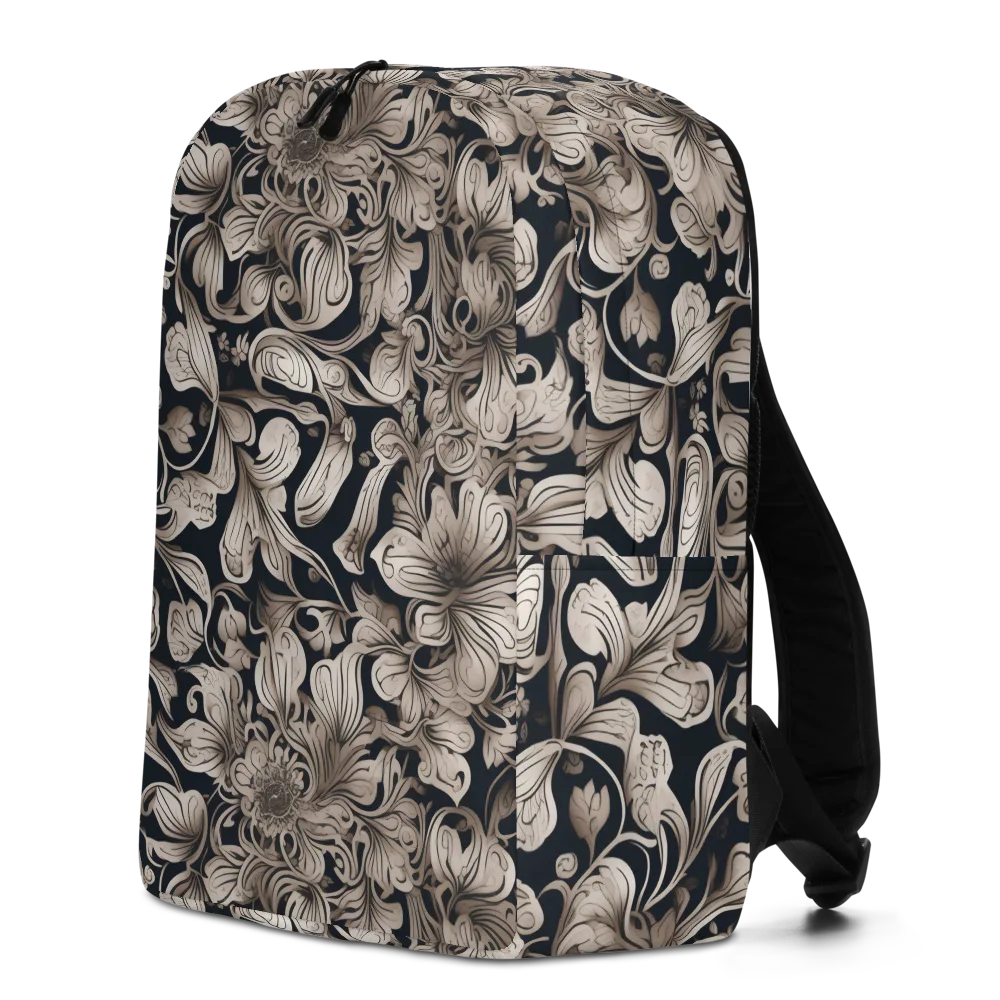 Sepia Bloom on Minimalist Backpack — Left