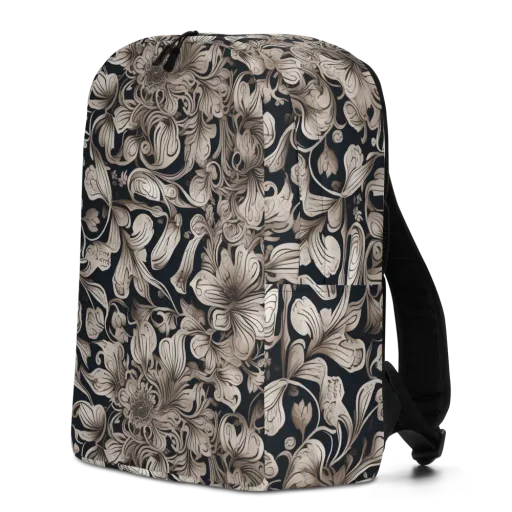 Sepia Bloom on a Minimalist Backpack