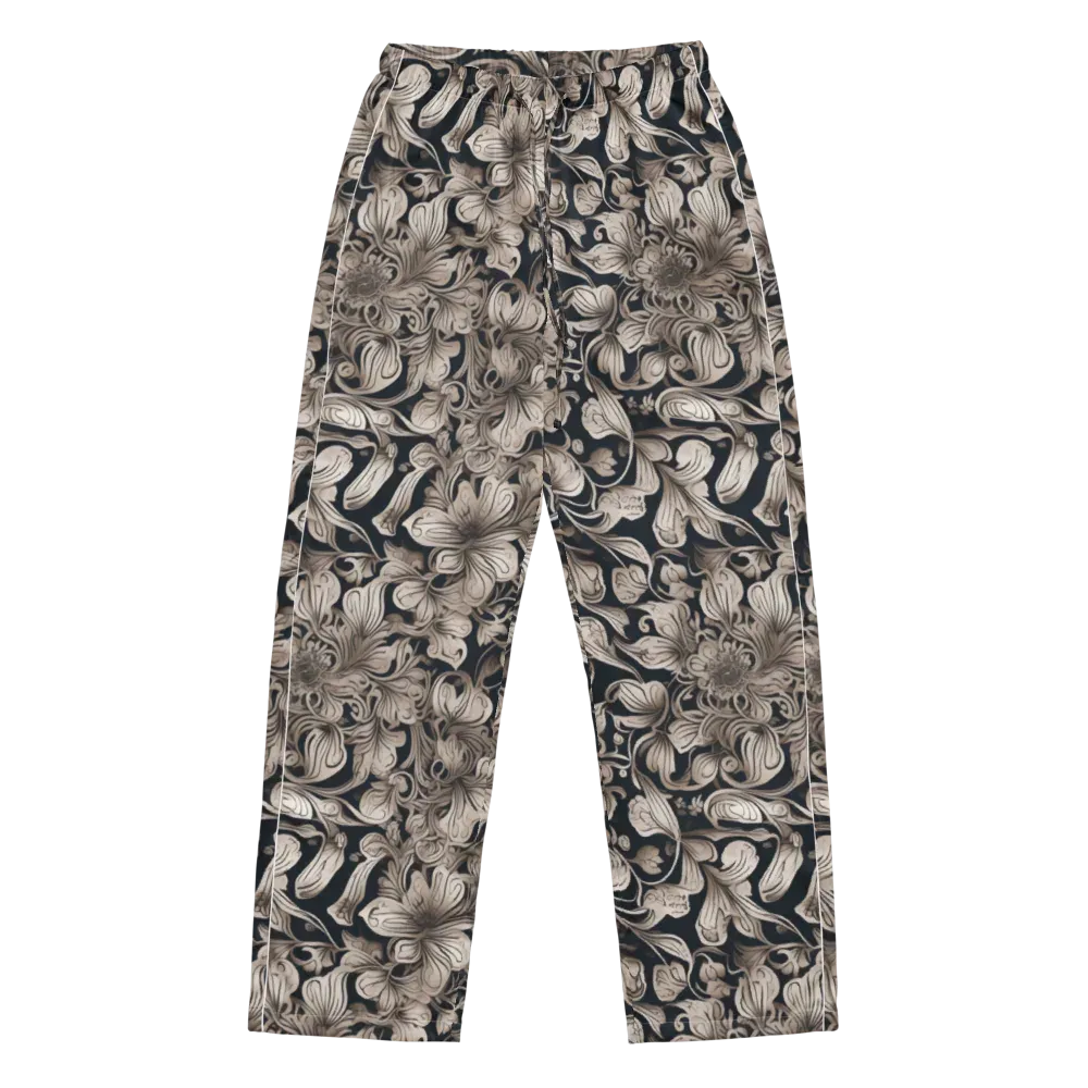 Sepia Bloom on Women's Pajama Pants — Front