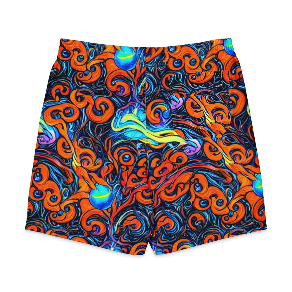 Inferno Current on Men's Board Shorts — Back