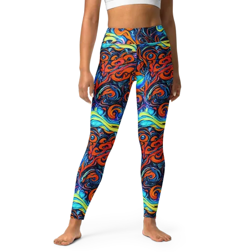 Inferno Current on a Yoga Leggings