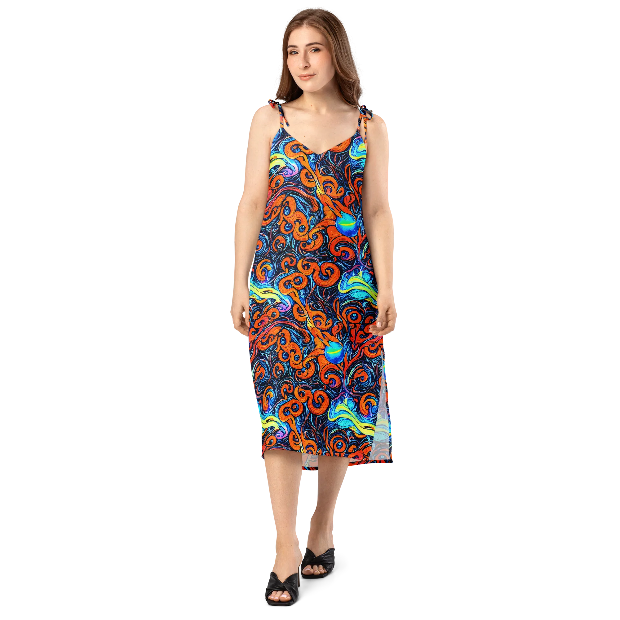Inferno Current on Slip Dress — Front