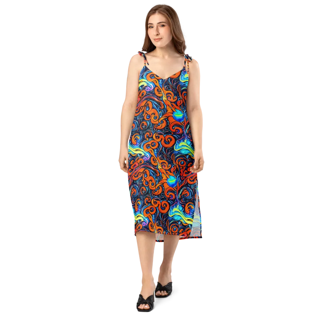 Inferno Current on Slip Dress — Front