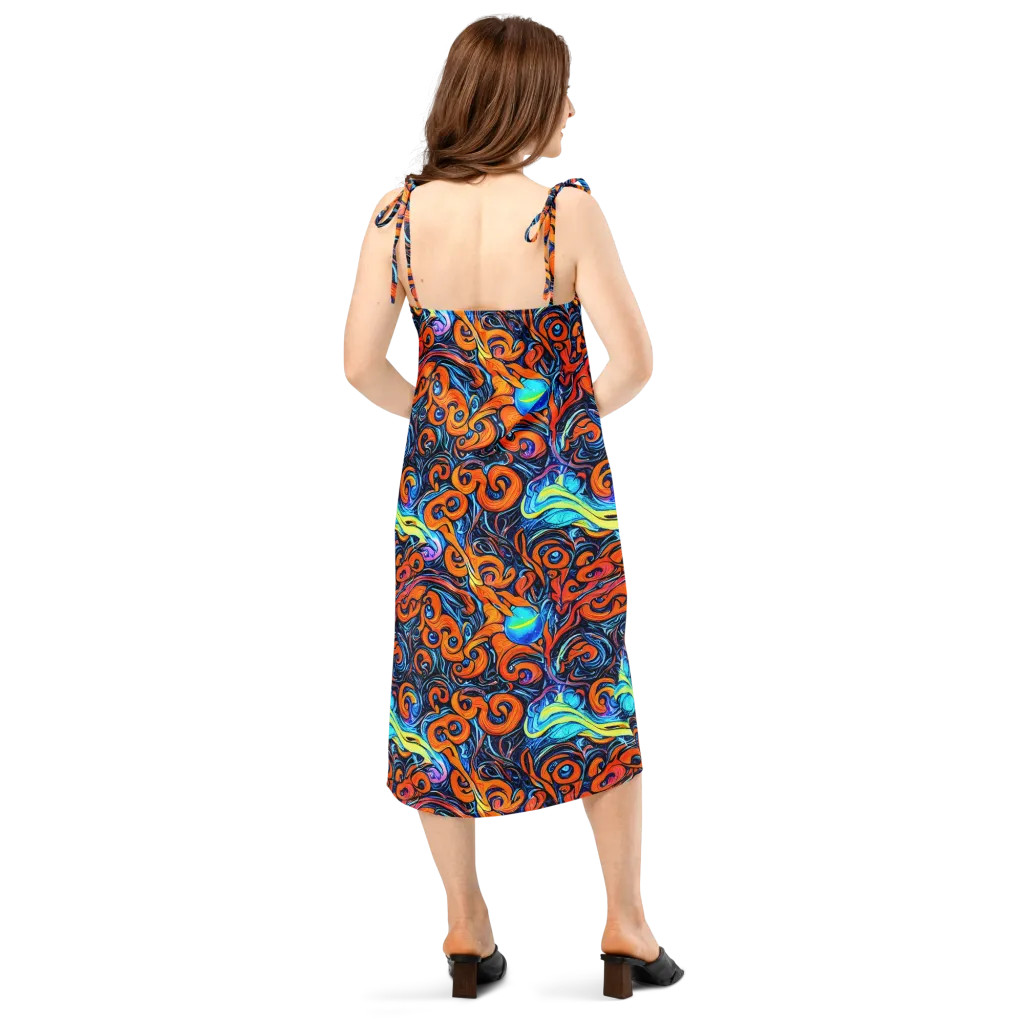 Inferno Current on Slip Dress — Back