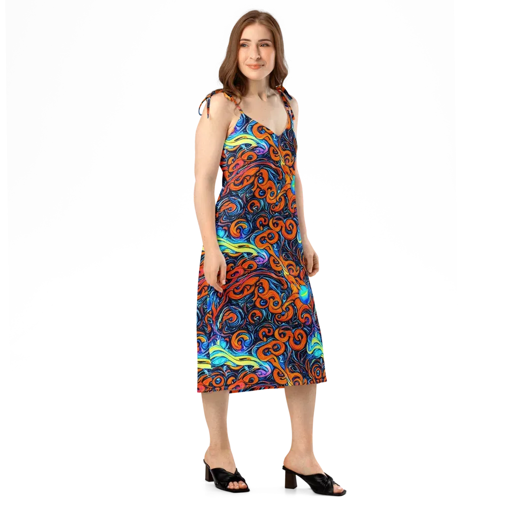 Inferno Current on Slip Dress — Right Front