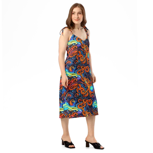 Inferno Current on a Slip Dress