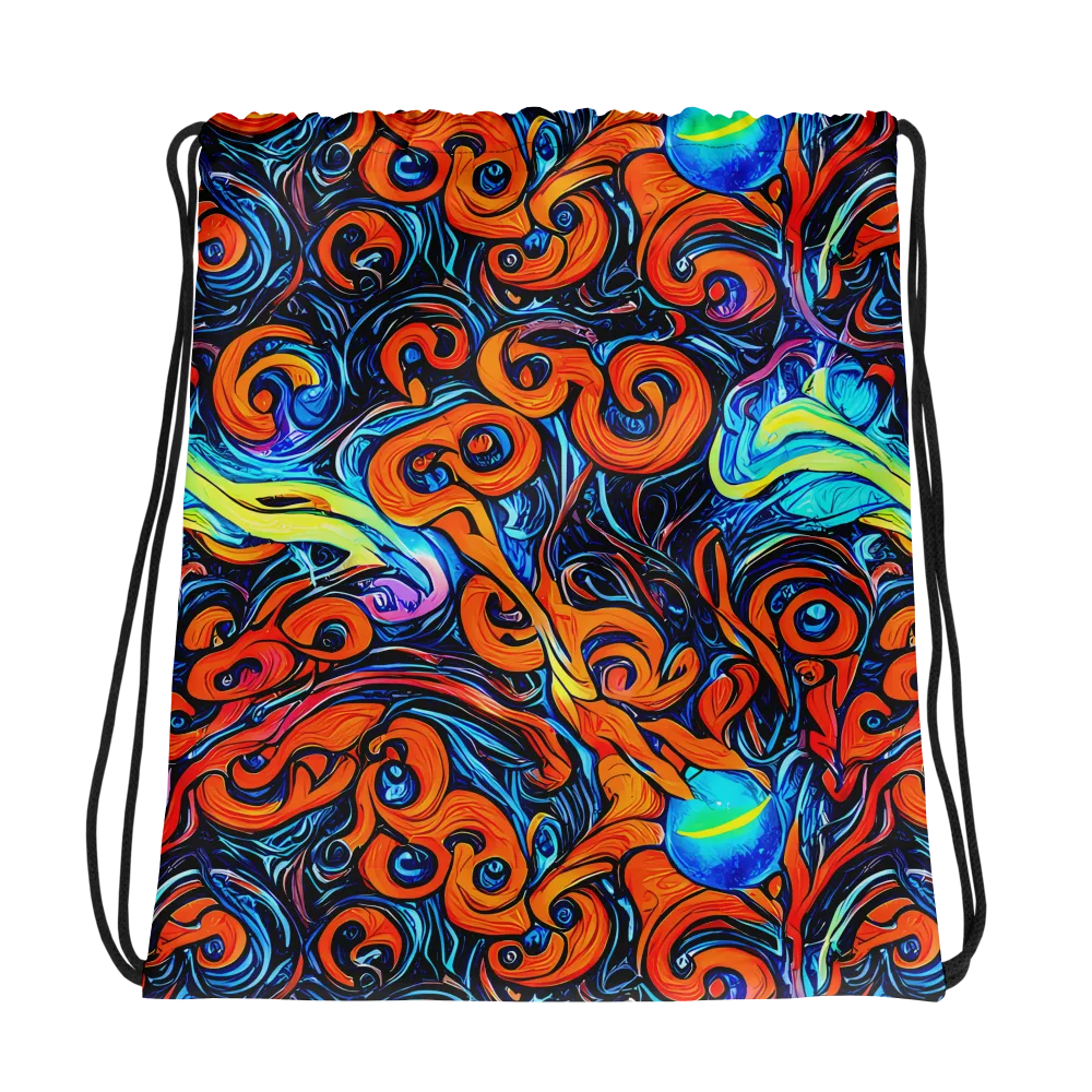 Inferno Current on Drawstring Bag — Photo
