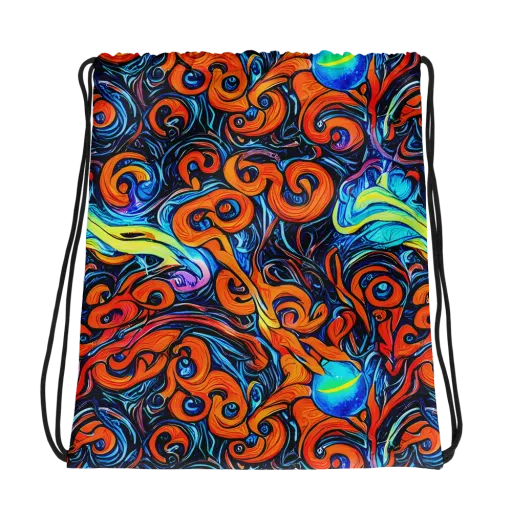 Inferno Current on a Drawstring Bag