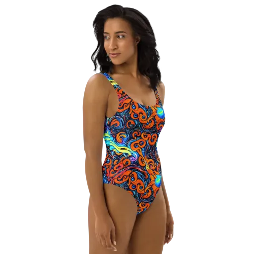 Inferno Current on a One-Piece Swimsuit
