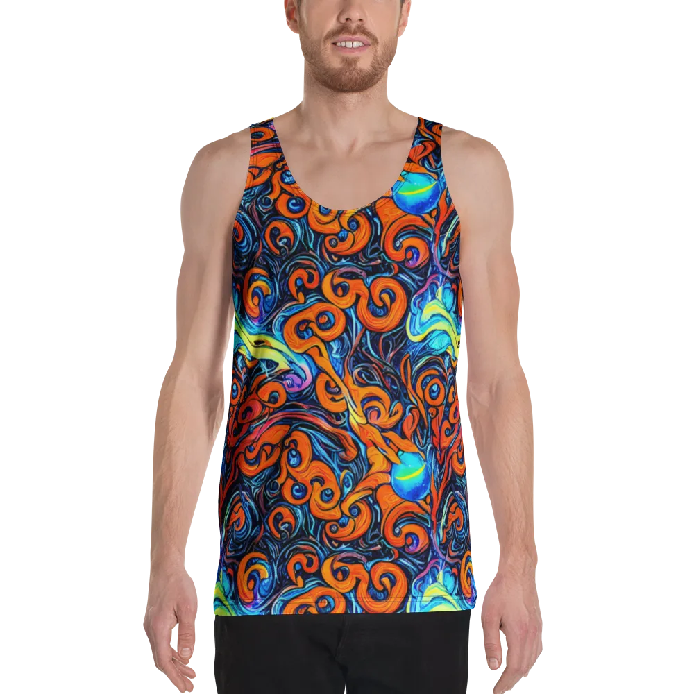 Inferno Current on Men's Tank Top — Front