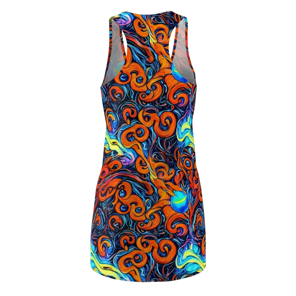 Inferno Current on Racerback Dress — Back