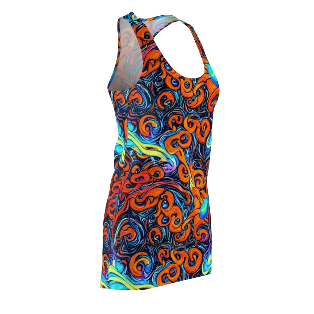 Inferno Current on Racerback Dress — Front Side