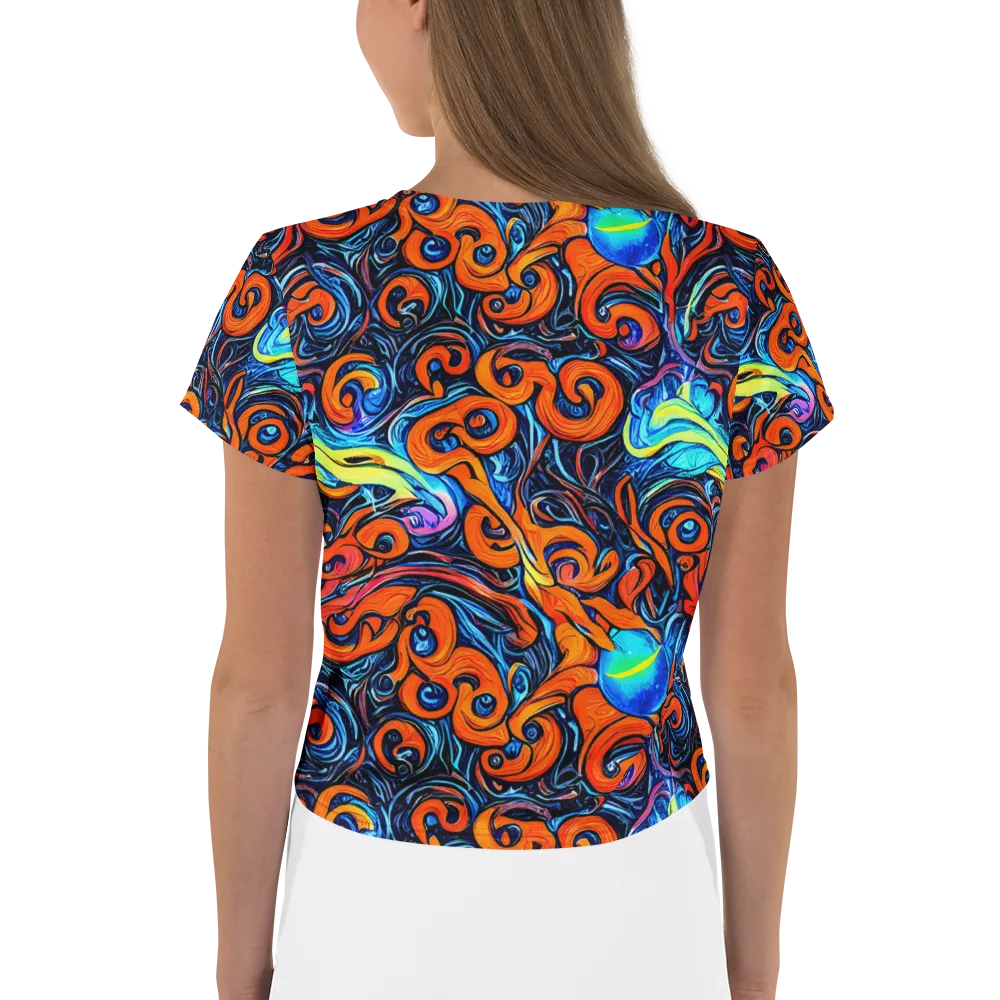 Inferno Current on Crop Tee — Back
