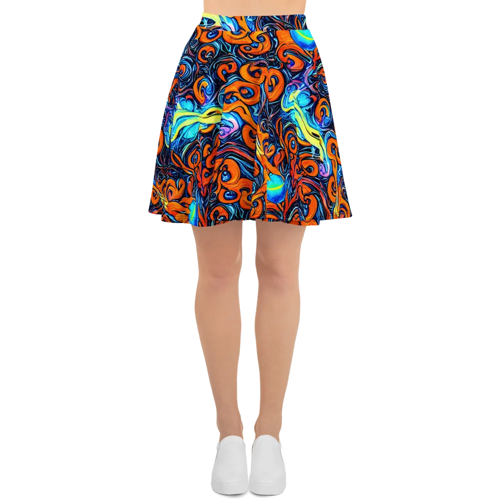 Inferno Current on Skater Skirt — Front