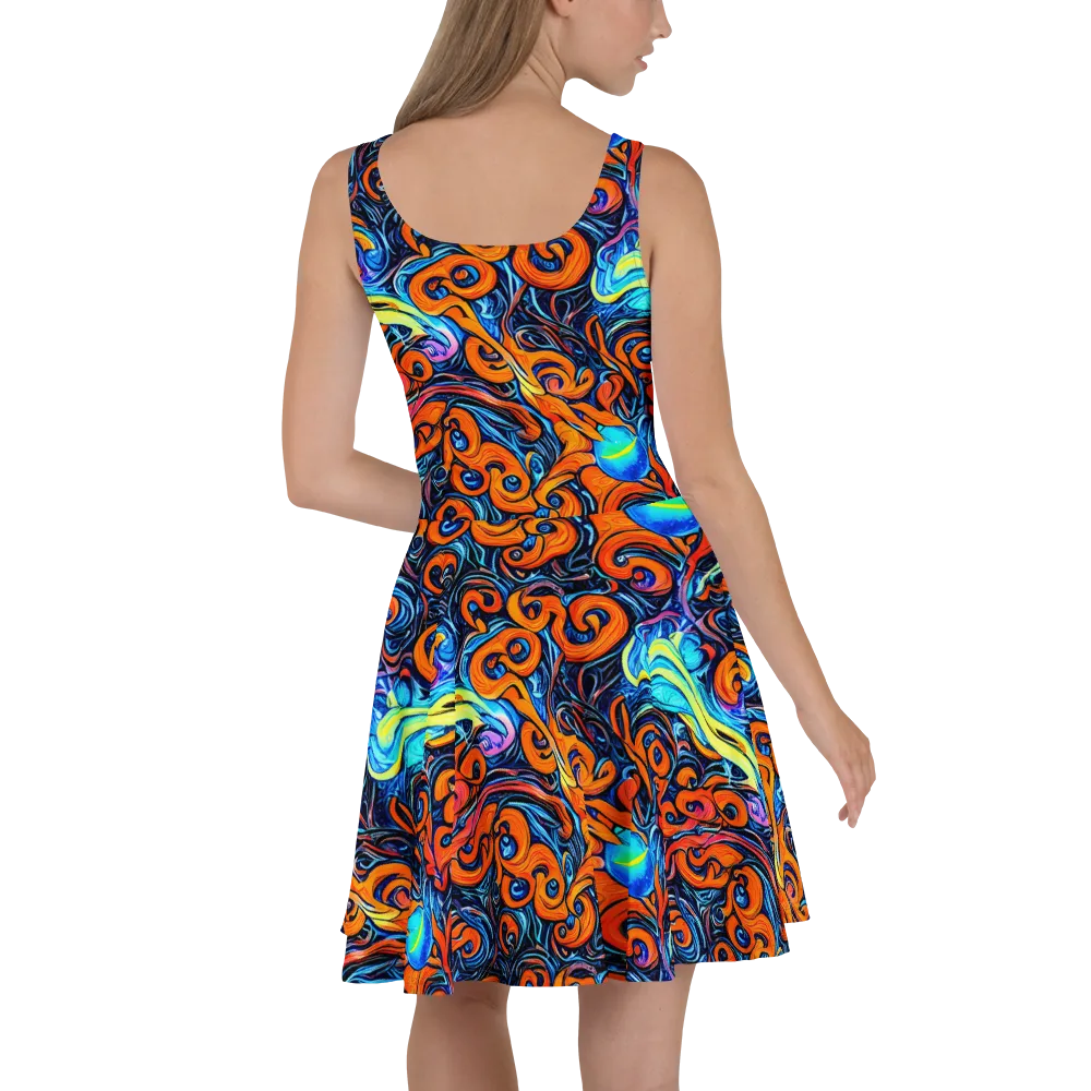 Inferno Current on Skater Dress — Back