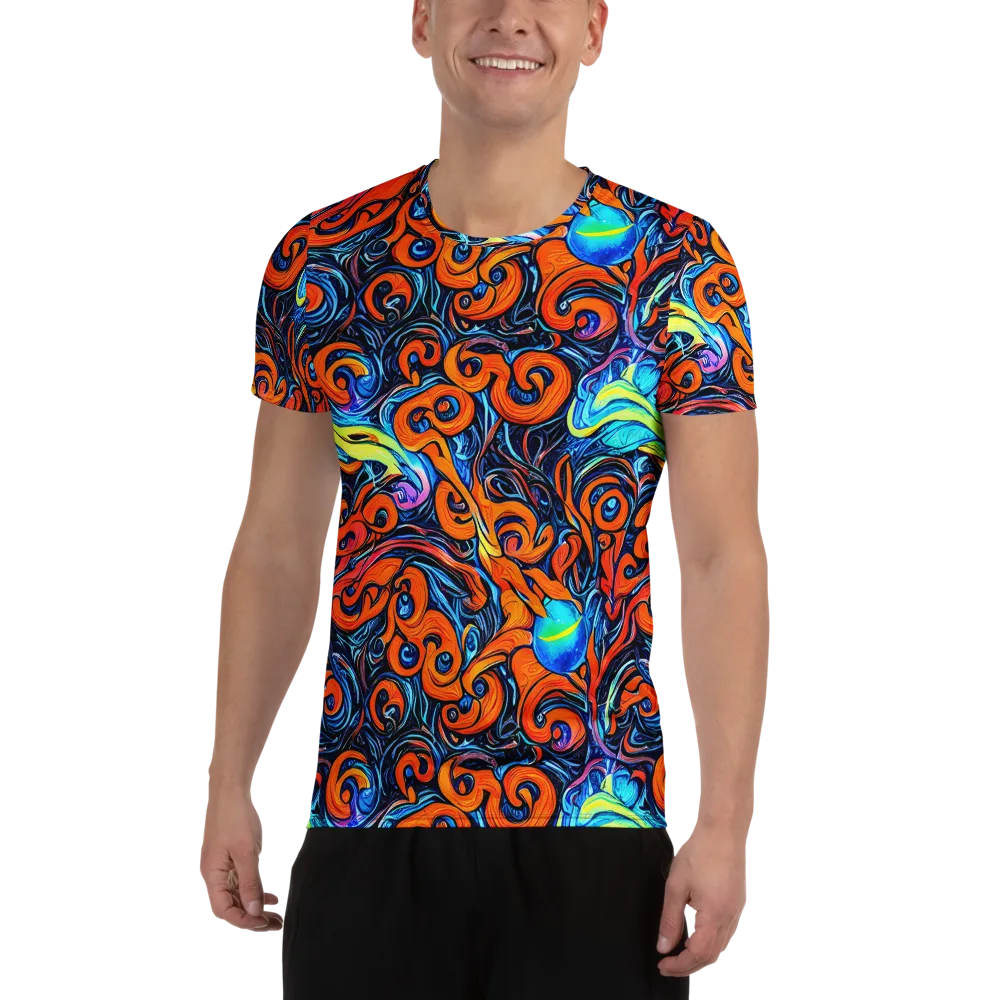 Inferno Current on Men's Athletic T-Shirt — Front