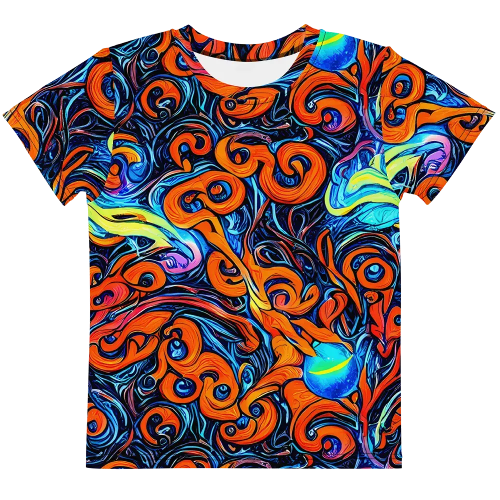 Inferno Current on Kids Crew Neck T-Shirt — Front