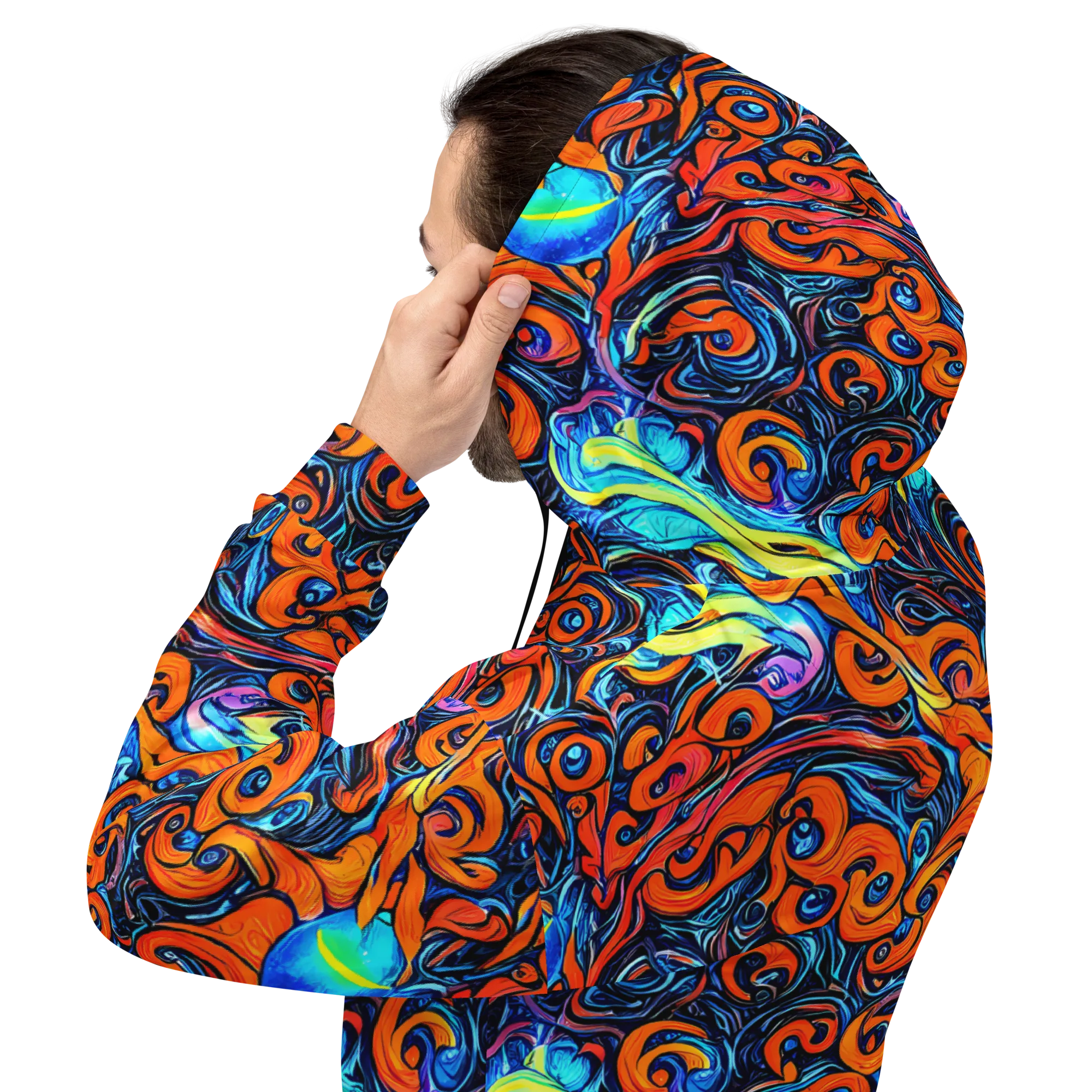 Inferno Current on Hoodie — Back