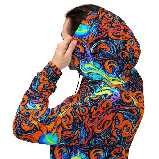 Inferno Current on a Hoodie