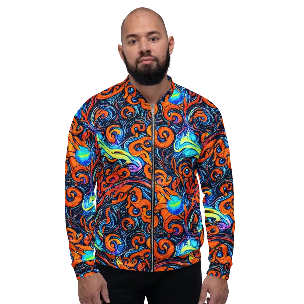 Inferno Current on Bomber Jacket — Front