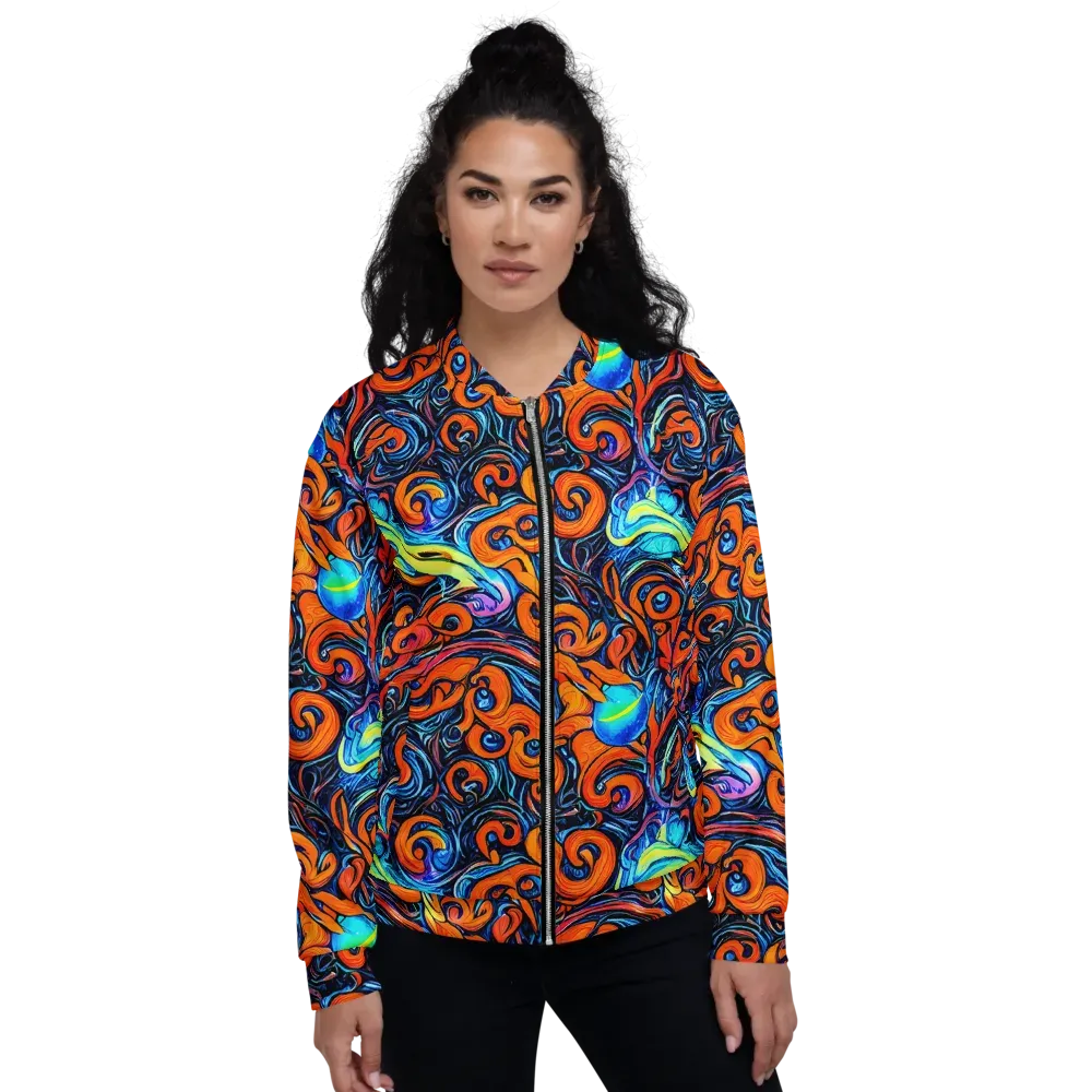 Inferno Current on Bomber Jacket — Front