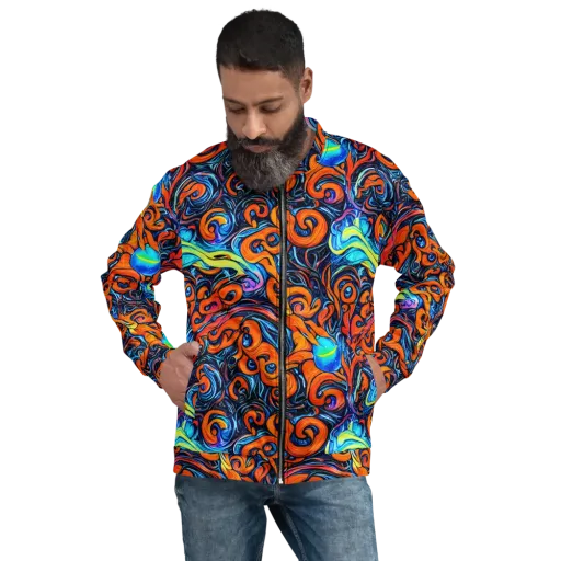 Inferno Current on a Bomber Jacket