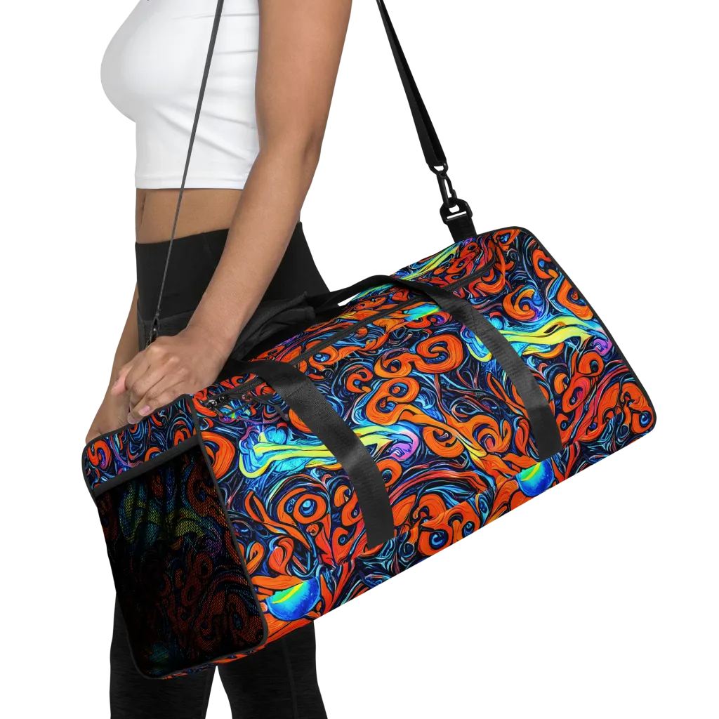 Inferno Current on Duffle Bag — Front
