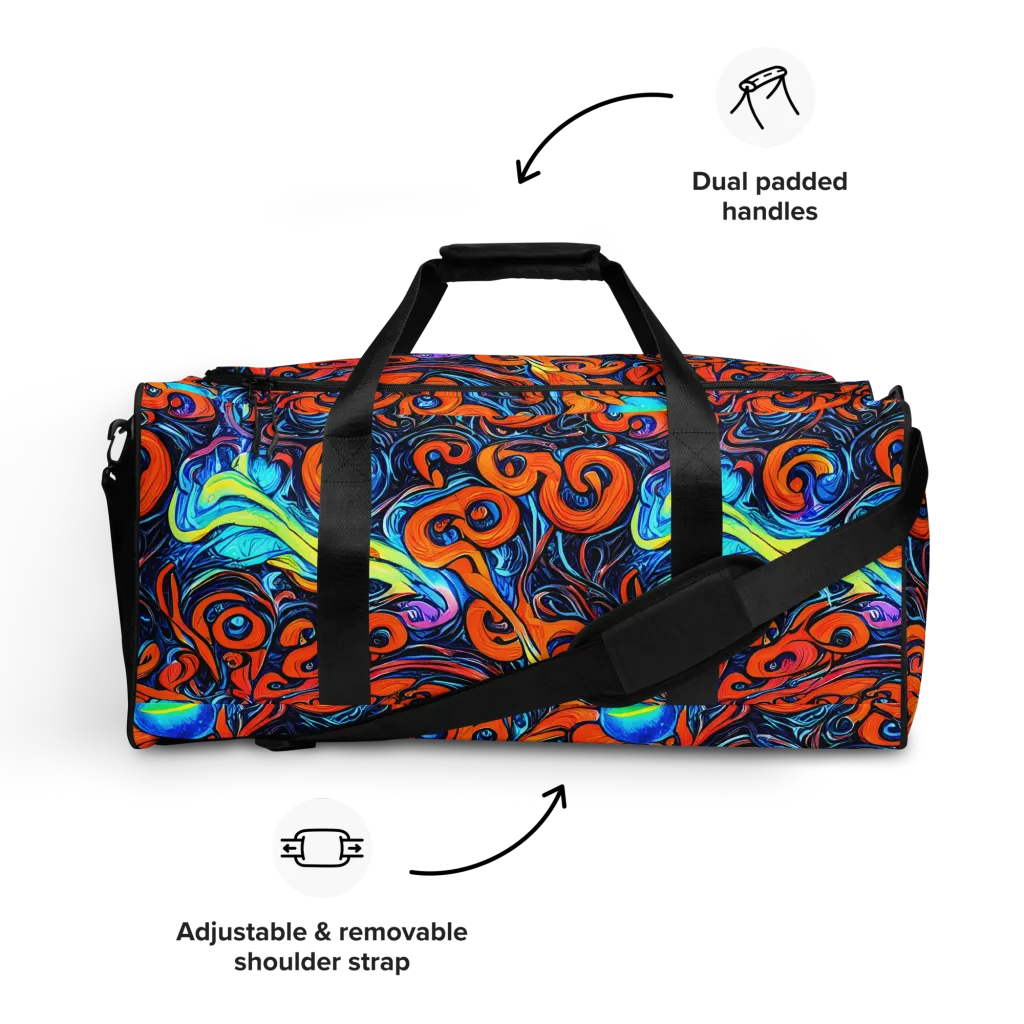 Inferno Current on Duffle Bag — Front