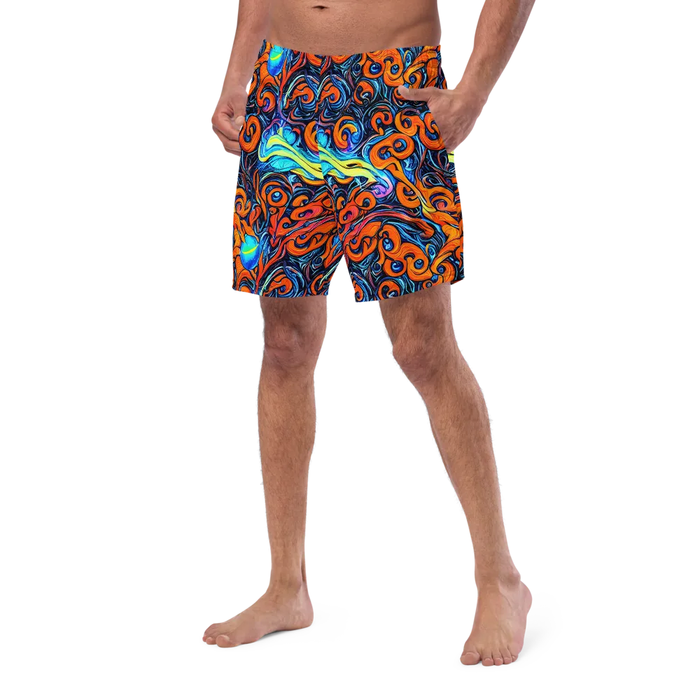 Inferno Current on Swim Trunks — Left Front
