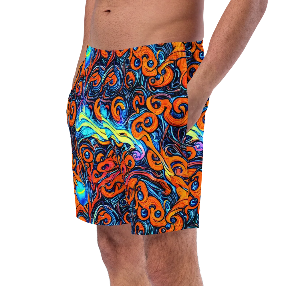 Inferno Current on Swim Trunks — Left Front