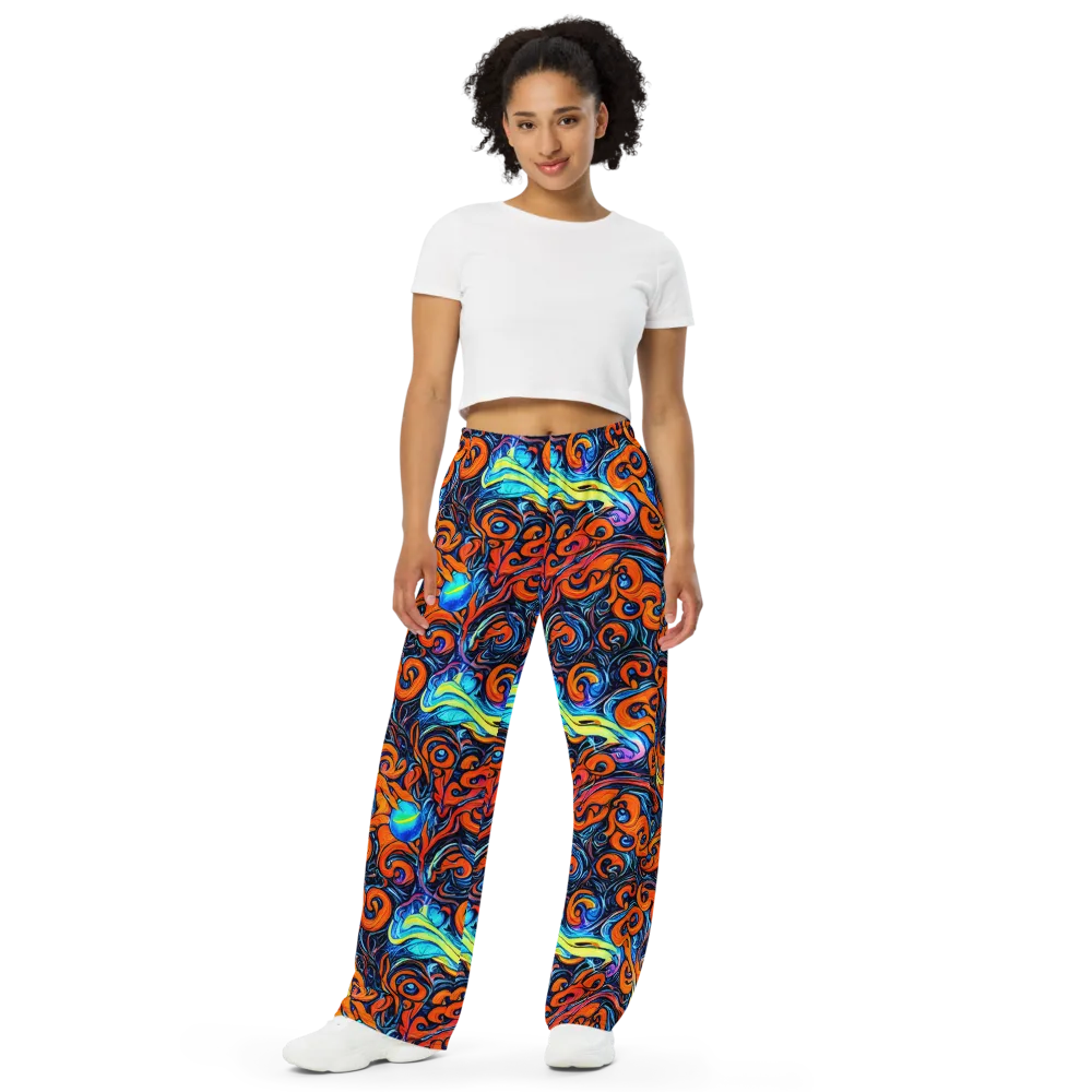 Inferno Current on Wide-Leg Pants — Front