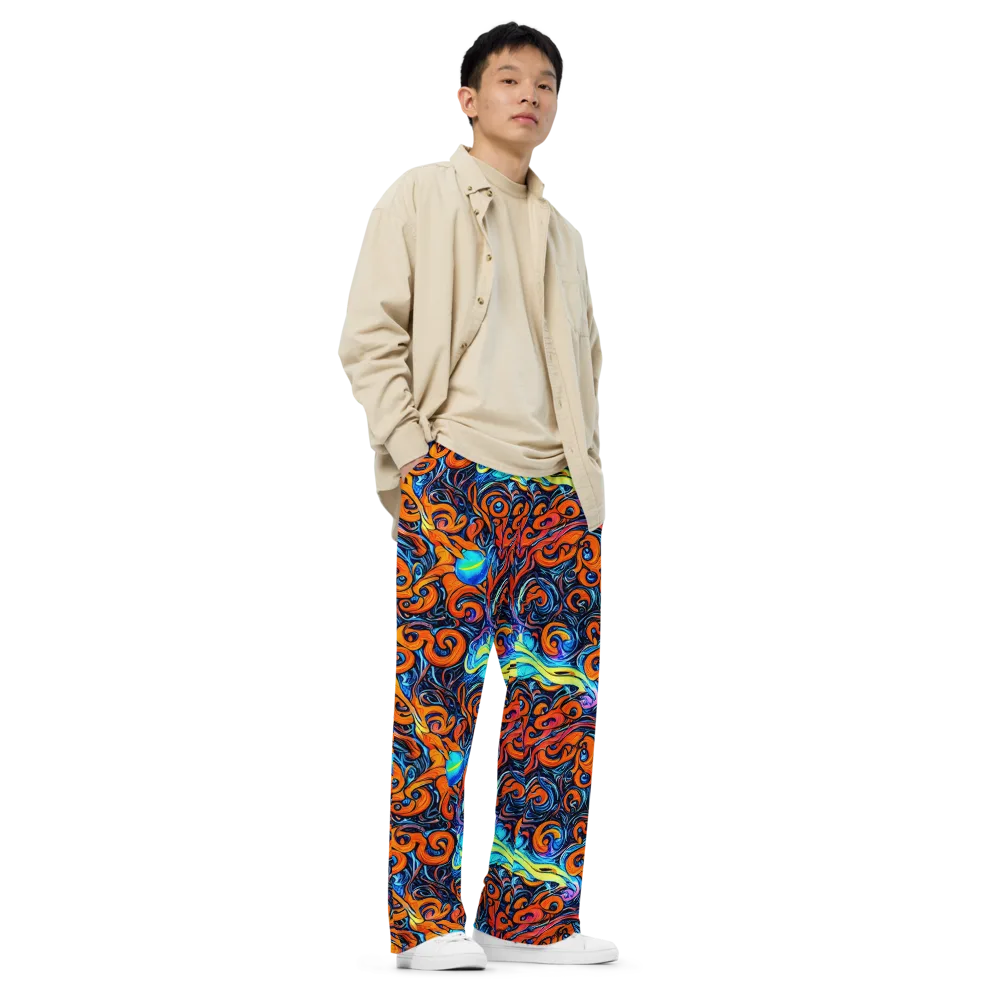 Inferno Current on Wide-Leg Pants — Right Front
