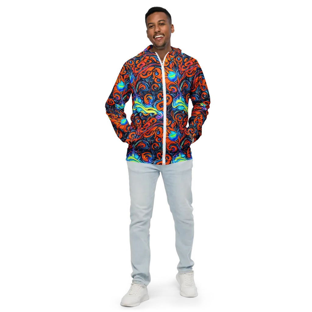 Inferno Current on Men's Windbreaker — Front