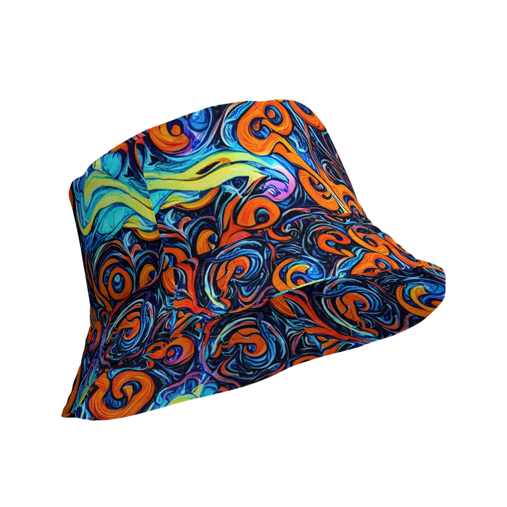 Inferno Current on Reversible Bucket Hat — Product details Outside