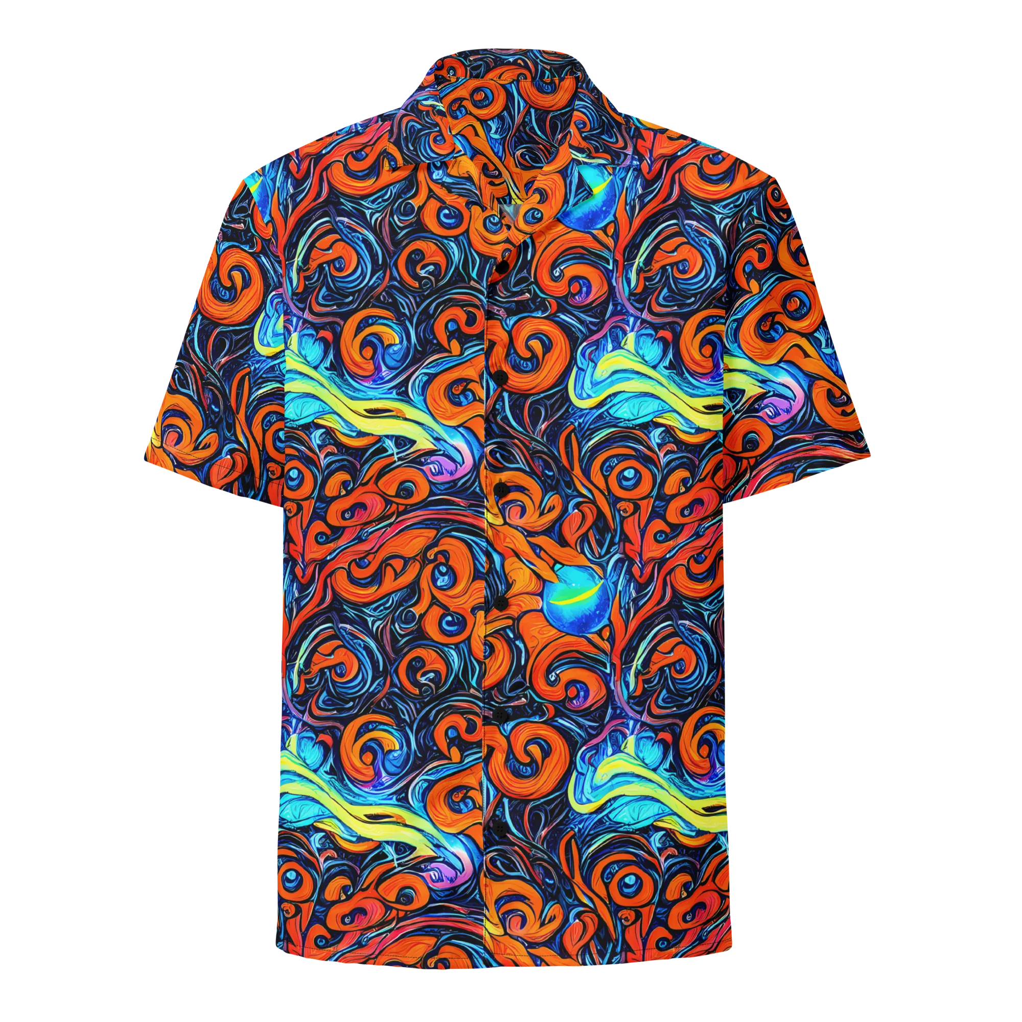 Inferno Current on Button Shirt — Front