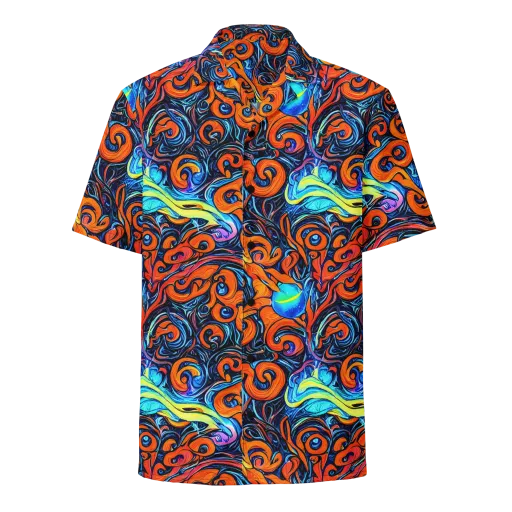 Inferno Current on a Button Shirt