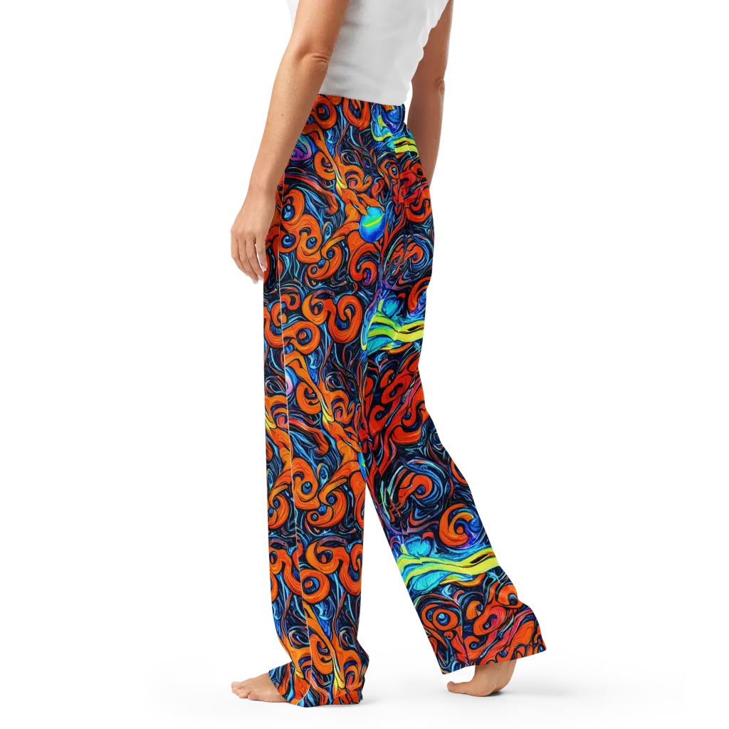 Inferno Current on Women's Pajama Pants — Left