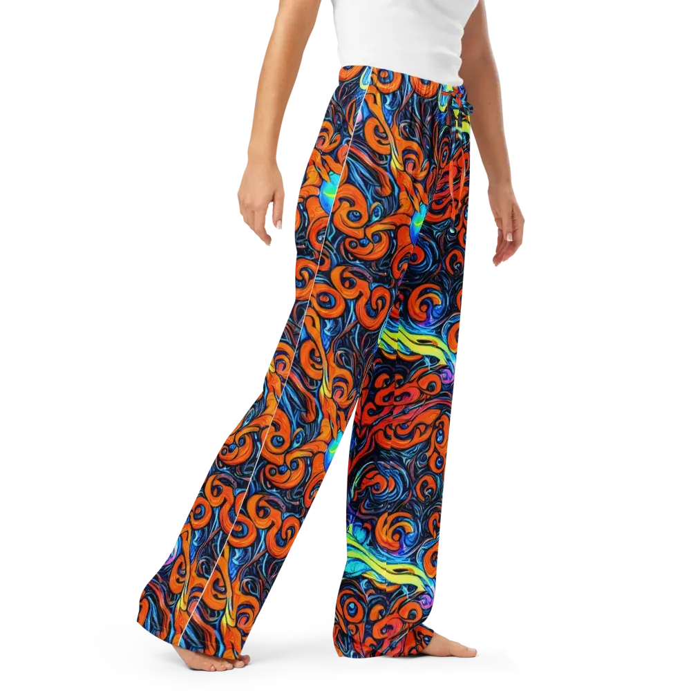 Inferno Current on Women's Pajama Pants — Right Front