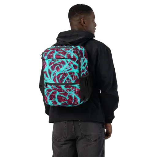 Turquoise Mayhem on a Utility Backpack