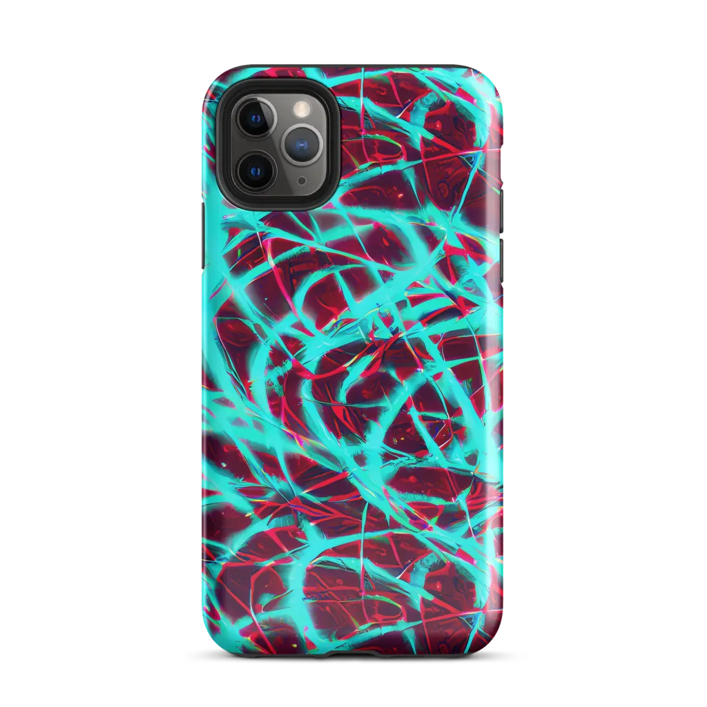 Turquoise Mayhem on Tough Case for iPhone® — Front