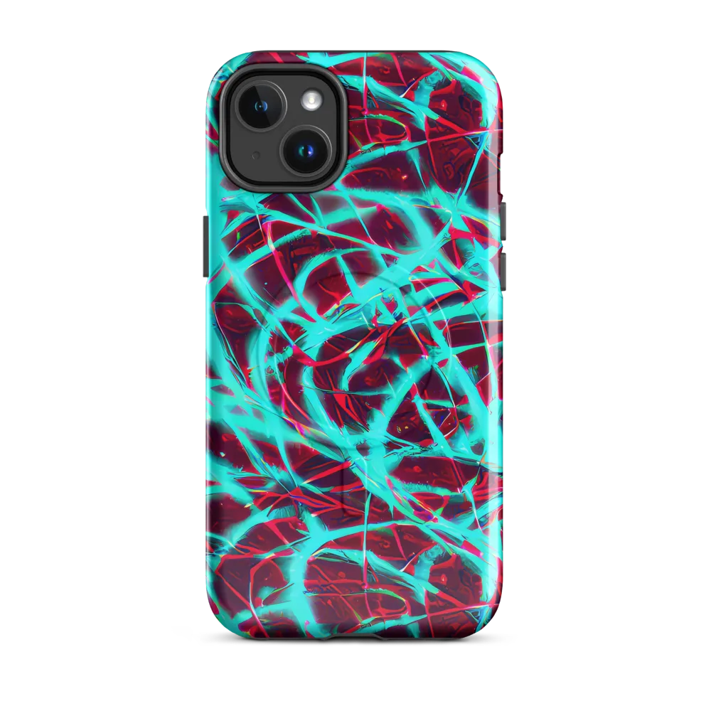 Turquoise Mayhem on MagSafe Tough Case for iPhone® — Front