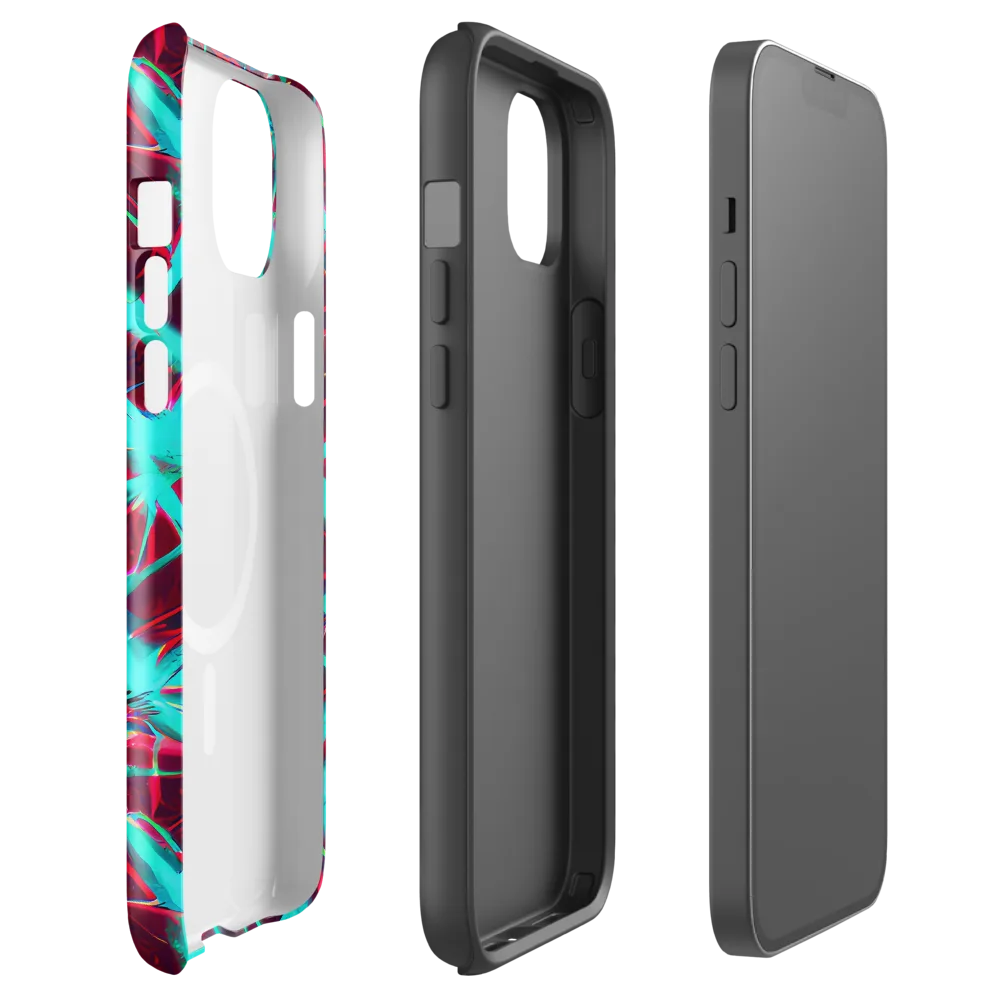 Turquoise Mayhem on MagSafe Tough Case for iPhone® — Front