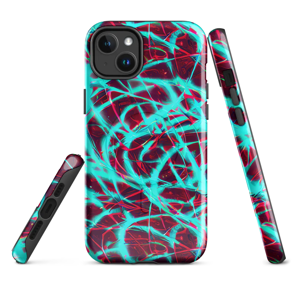 Turquoise Mayhem on MagSafe Tough Case for iPhone® — Front