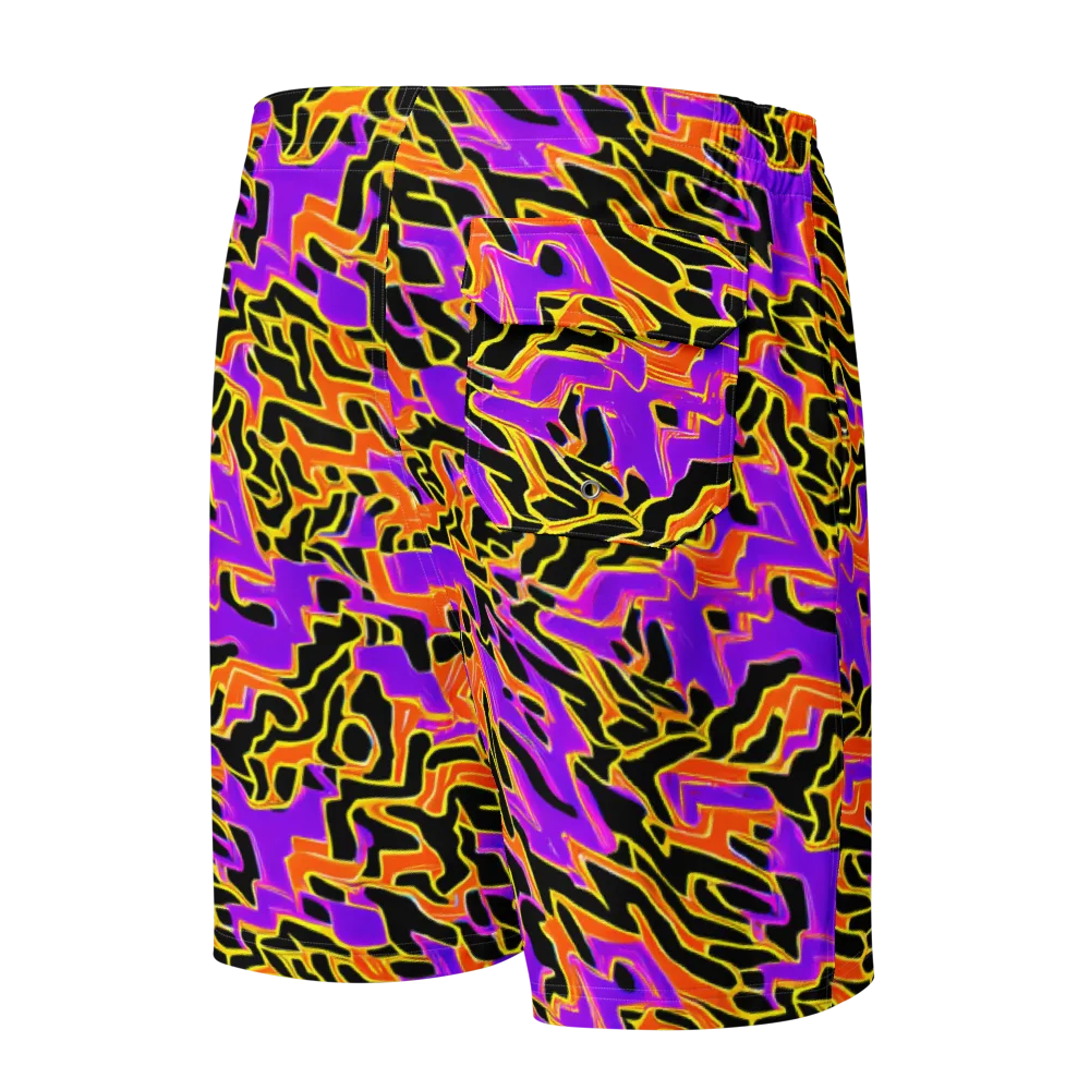 Inferno Pulse on Men's Board Shorts — Back