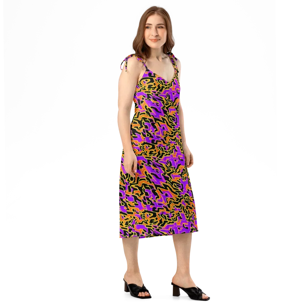 Inferno Pulse on Slip Dress — Right Front