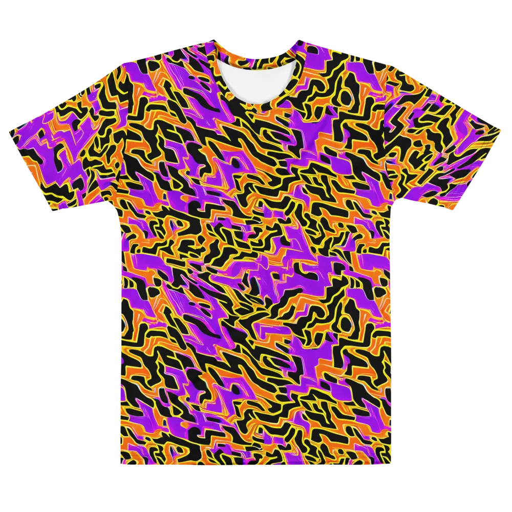 Inferno Pulse on Men's Cotton Crew Neck T-Shirt — Front