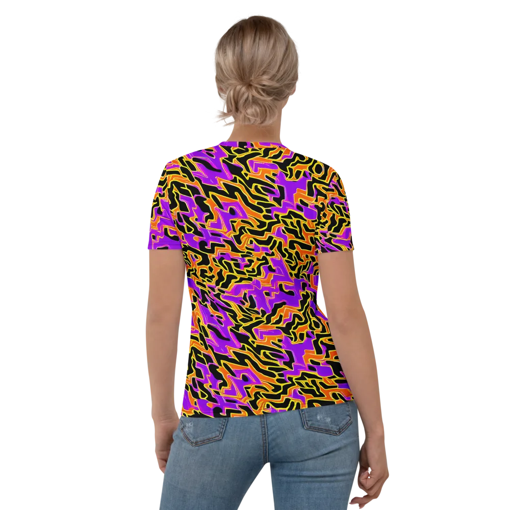 Inferno Pulse on Women's Crew Neck T-Shirt — Back