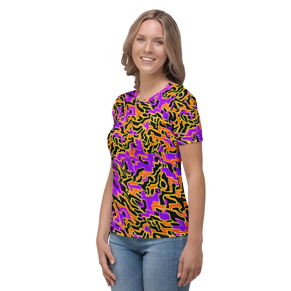 Inferno Pulse on Women's Crew Neck T-Shirt — Left