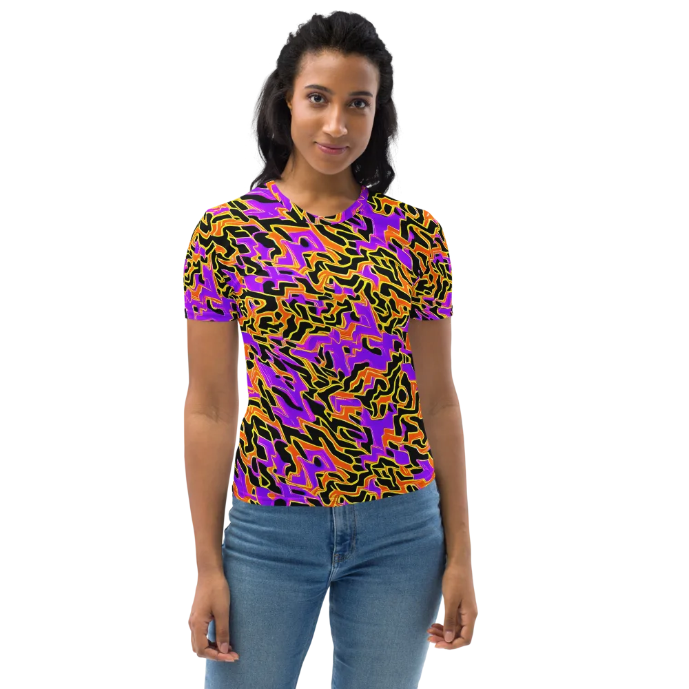 Inferno Pulse on Women's Crew Neck T-Shirt — Front